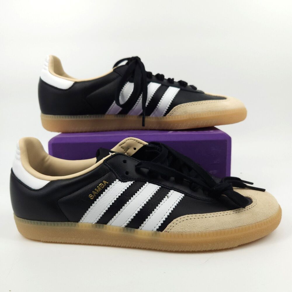Adidas Samba OG Shoes Men Size 9 Black Cloud White Gum JS3832